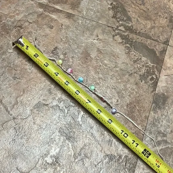 Beaded Handmade Tie On Anklet Or Bracelet - Picture 4 of 4